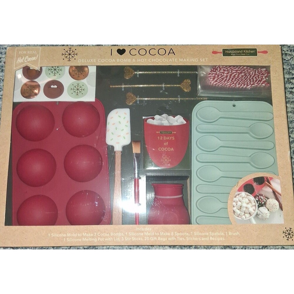 I love cocoa Deluxe Cocoa Bomb & Hot Chocolate making set NEW
